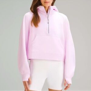 lululemon athletica Light Pink Half-Zip Hoodie